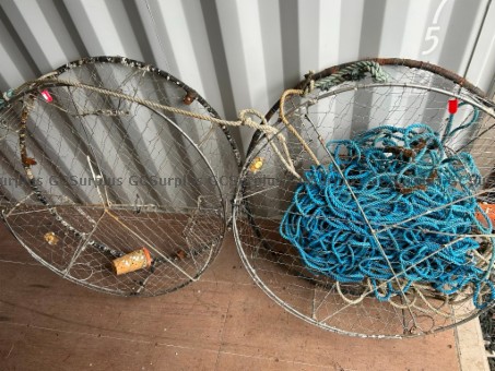 Picture of Two Round metal Crab Traps - L