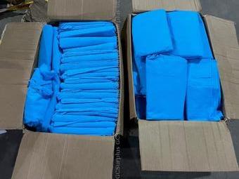 Picture of Lot of Blue Disposable Gowns -
