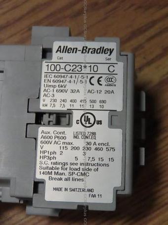 Picture of 4 Allen-Bradley 100-C23*10 Con