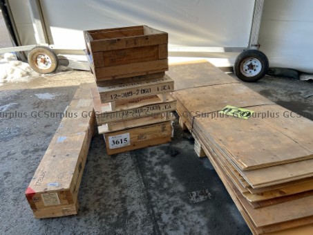 Picture of Used Wooden Crates and Boards