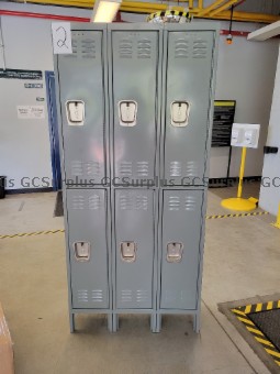 Picture of Three Wide Double Tier Locker