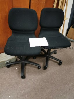 Picture of Black Chairs on Castors