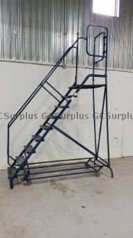 Picture of Metal Ladder on Castors