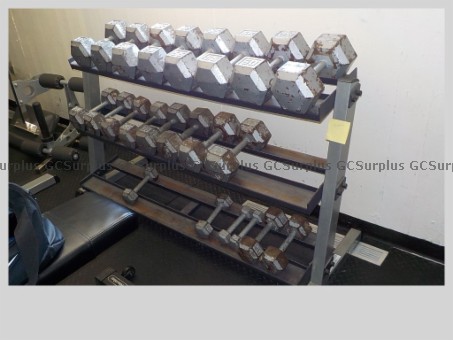 Picture of Assorted Dumbbells and Rack