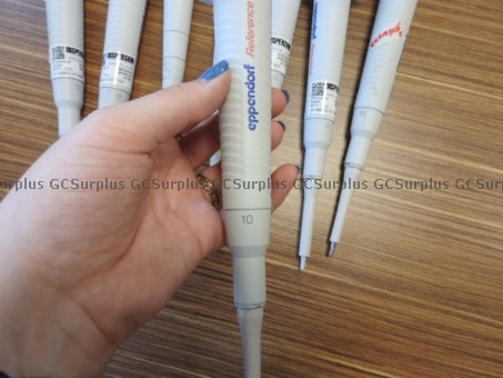Picture of 16 Eppendorf Pipettes