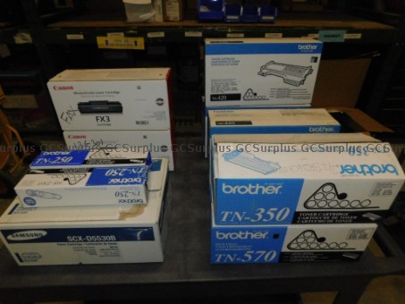 Picture of Various Toner Cartridges and D