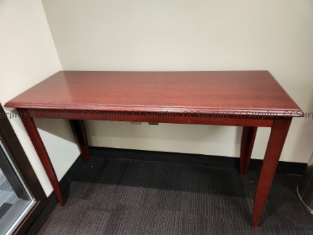 Picture of Used Burgundy Wooden Table