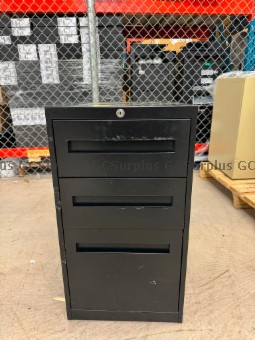 Picture of 1 2-Drawer Metal Cabinet and 3
