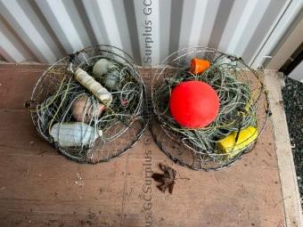 Picture of Two Round Metal Crab Traps - L