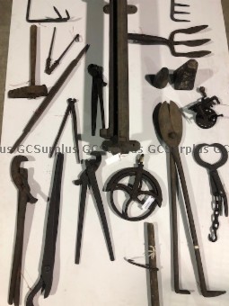 Picture of Various Antique Metal Tools - 