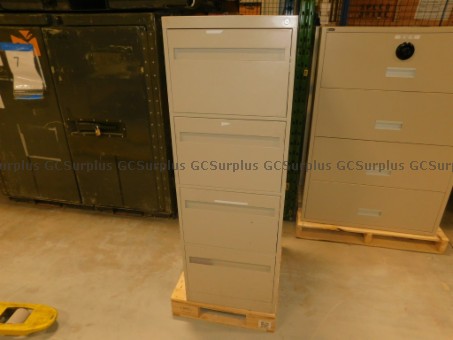 Picture of Beige 4-Drawer Filing Cabinet
