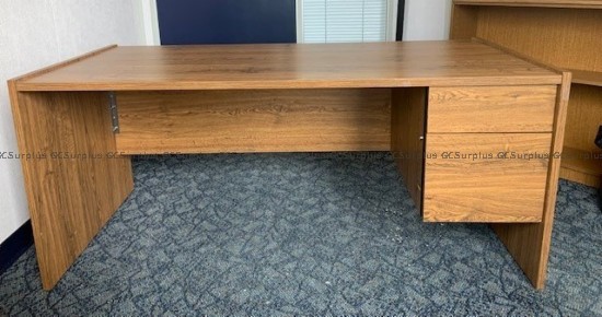 Picture of Small Wood Veneer Office Desk
