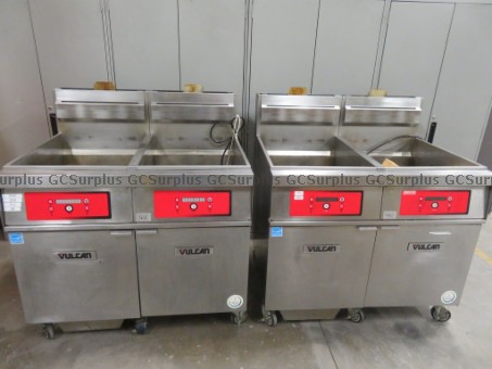 Picture of Lot of 2 Vulcan Double Fryers 