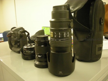 Picture of Lot of Nikon Cameras with Lens