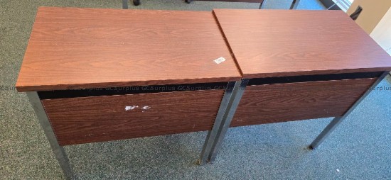 Photo de Tables de bureau en bois