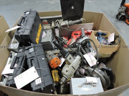 Picture of Lot of Assorted Electric Tools