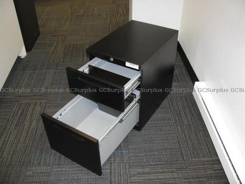 Picture of Teknion 2-Drawer Black Metal F