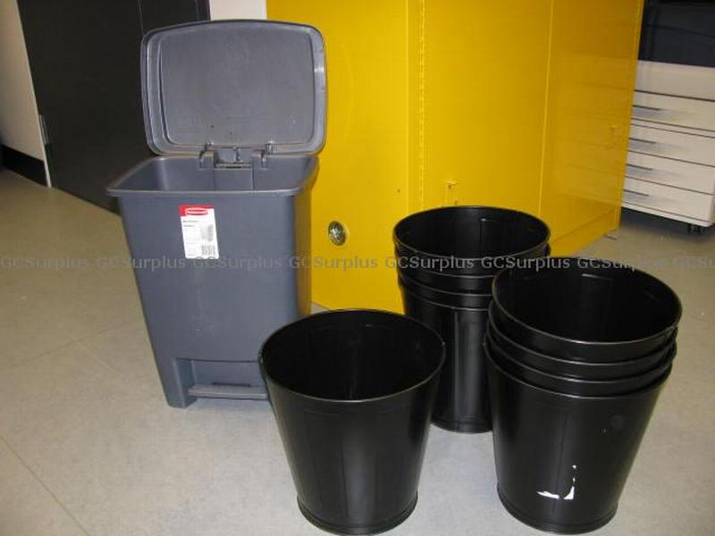 Picture of Lot of 9 Small Metal Bins and 