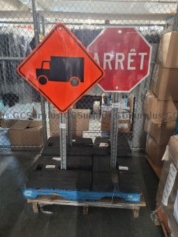 Picture of Lot of Used Traffic Signs