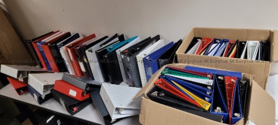 Picture of Assorted Office Binders Lot