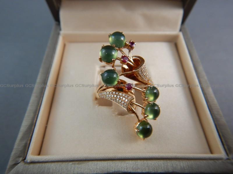 Picture of 18 kt Rose Gold Diamond, Green