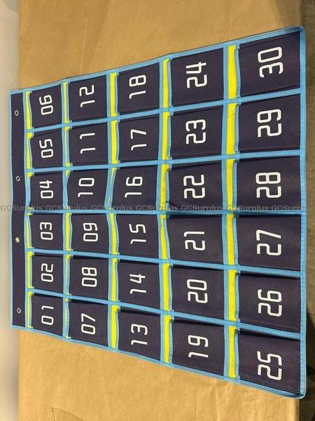 Picture of Hanging Calendar with 30 Pocke
