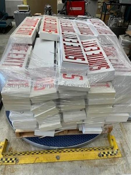 Picture of Lot of Emergency Exit Signs
