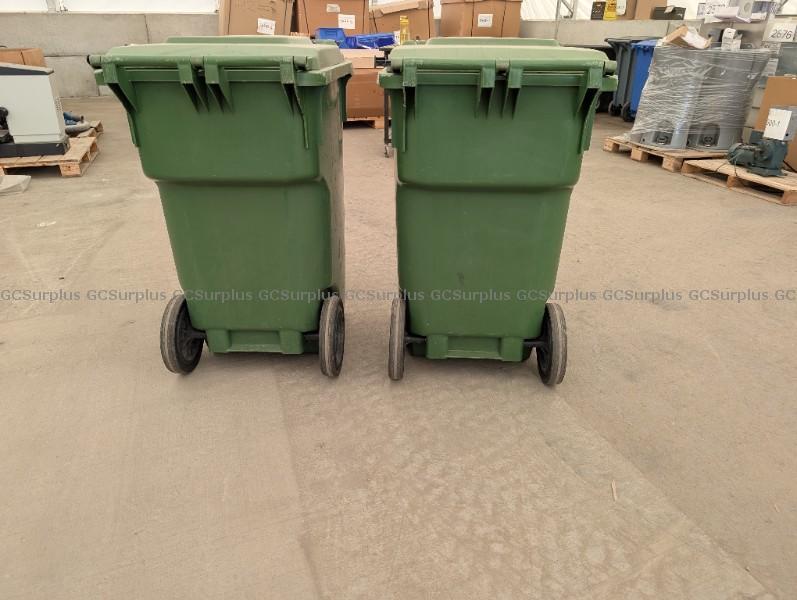 Picture of Lot of 2 Green Garbage Bins