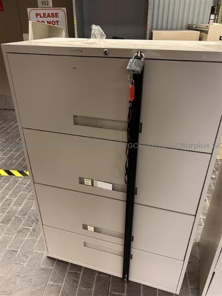 Picture of Lot of 3 Lateral Filing Cabine