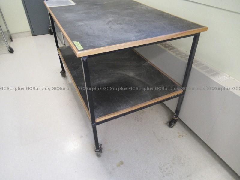 Picture of Table Work Surface on Castors