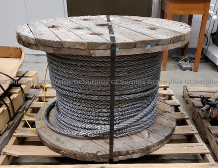 Picture of 2 Partial Spools of Wire Cable