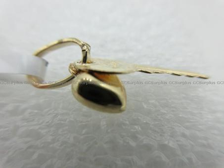 Picture of 18 KT Stamped Heart and Key Pe