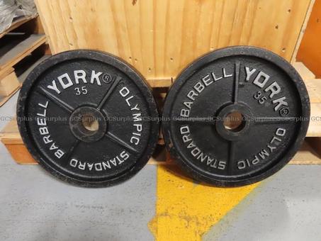 Picture of York 35 lb Weight Plates
