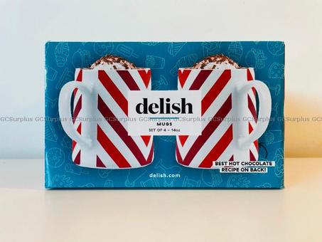 Picture of Set of Delish 14 oz Mugs - Red