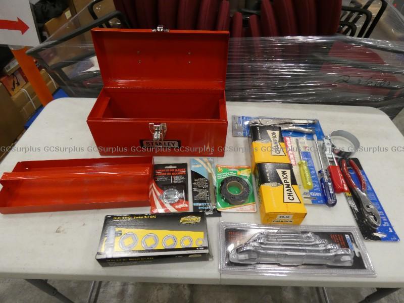 Picture of Red Toolbox with Assorted Tool