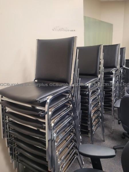 Picture of Lot of 44 Black Chairs